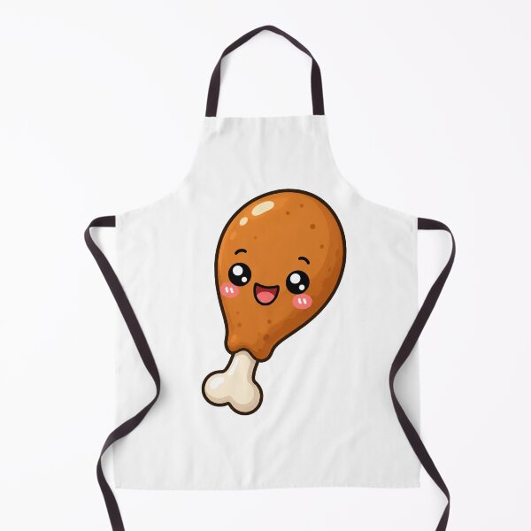 Item preview, Cute Kawaii Fried Chicken Drumstick Food Cartoon designed and sold by Seculinator.