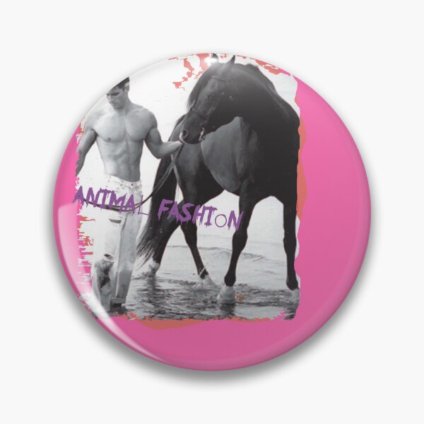 Item preview, Young Man and Black Horse - Animal Fashion (design by ACCI) designed and sold by VanyssaGraphics.