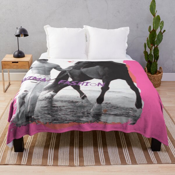 Item preview, Young Man and Black Horse - Animal Fashion (design by ACCI) designed and sold by VanyssaGraphics.