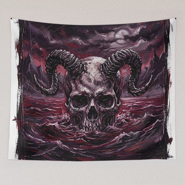 Item preview, Horned Skull of the Crimson Tide designed and sold by BHP Studio.