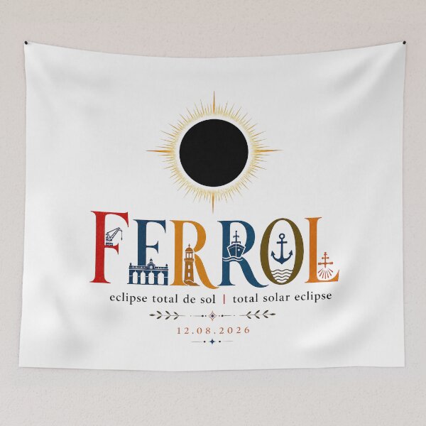 Item preview, Ferrol Total Solar Eclipse 2026 designed and sold by Beyond Destinations.