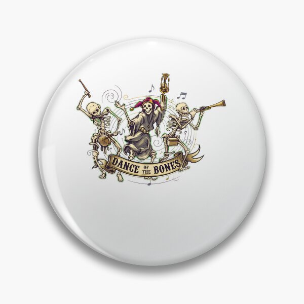 Item preview, Medieval Skeleton Band Dance of the Bones Retro Design designed and sold by HUTEND.