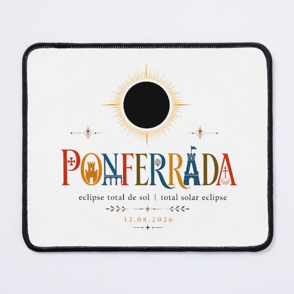 Item preview, Ponferrada Total Solar Eclipse 2026 designed and sold by Beyond Destinations.