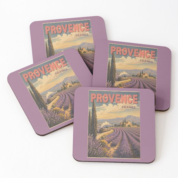Item preview, Vintage Provence France Lavender Field Mid Century Poster designed and sold by KaBaRen.