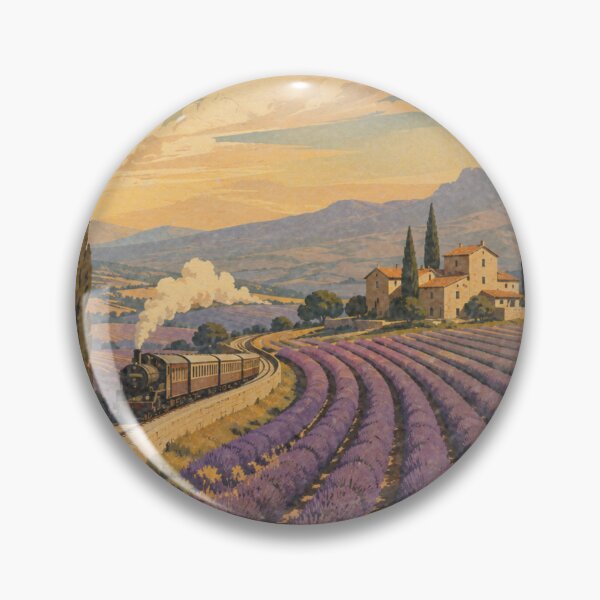Item preview, Vintage Provence France Lavender Field Mid Century Poster designed and sold by KaBaRen.