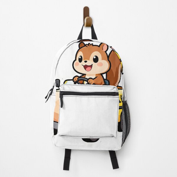 Item preview, Cute Squirrel Driving a Pencil School Bus to School Funny Back to School Cartoon designed and sold by OksArtStudio.