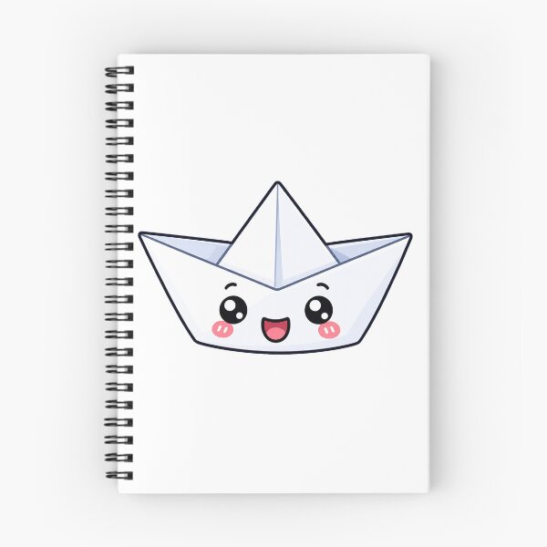 Item preview, Cute Kawaii Paper Boat Origami Sailing Cartoon Design designed and sold by Seculinator.