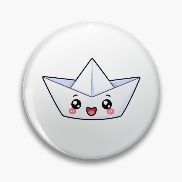 Item preview, Cute Kawaii Paper Boat Origami Sailing Cartoon Design designed and sold by Seculinator.