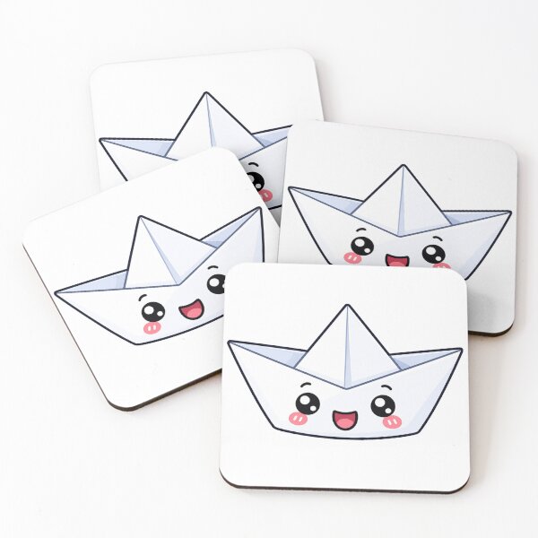 Item preview, Cute Kawaii Paper Boat Origami Sailing Cartoon Design designed and sold by Seculinator.