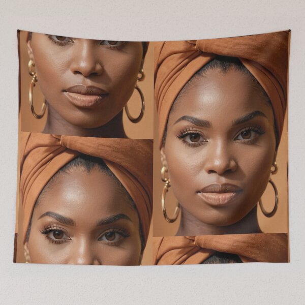 Item preview, Beauty - Black Woman with Headwrap, Afro-Bohemian Style designed and sold by Beat-It.