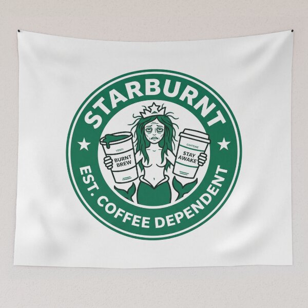 Item preview, Starburnt Tired Siren Coffee Parody designed and sold by drhett09.