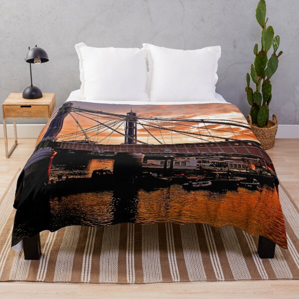 Item preview, Albert Bridge River Thames London Sunset designed and sold by AndyEvansPhotos.