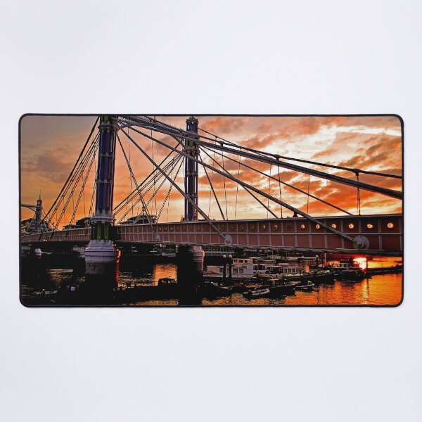 Item preview, Albert Bridge River Thames London Sunset designed and sold by AndyEvansPhotos.