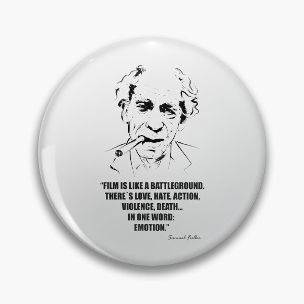 Item preview, Samuel Fuller "Film Is Like a Battleground" T-Shirt designed and sold by FULLER FACTORY.