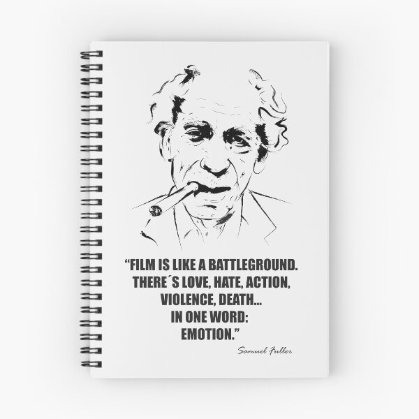 Item preview, Samuel Fuller "Film Is Like a Battleground" T-Shirt designed and sold by FULLER FACTORY.