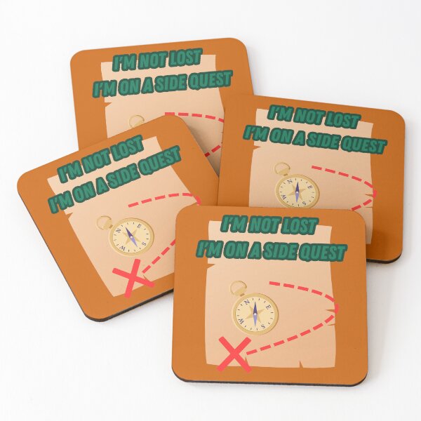 Item preview, I'm not lost, I'm on a side quest - video game meme designed and sold by FantaSphere.