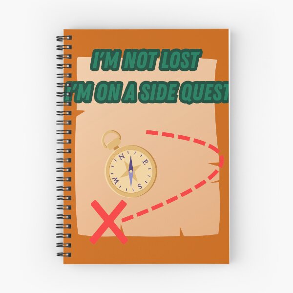 Item preview, I'm not lost, I'm on a side quest - video game meme designed and sold by FantaSphere.