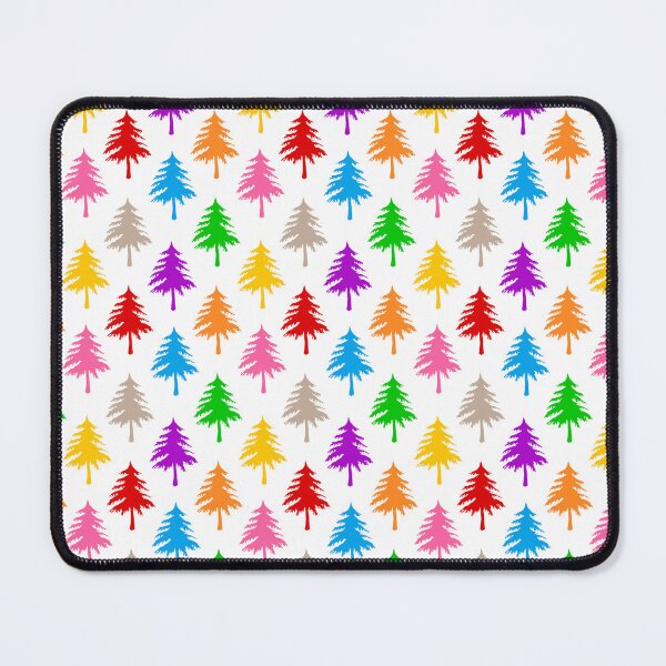 Item preview, Multicolored Pine Cone Trees - White  designed and sold by PatternTitan.