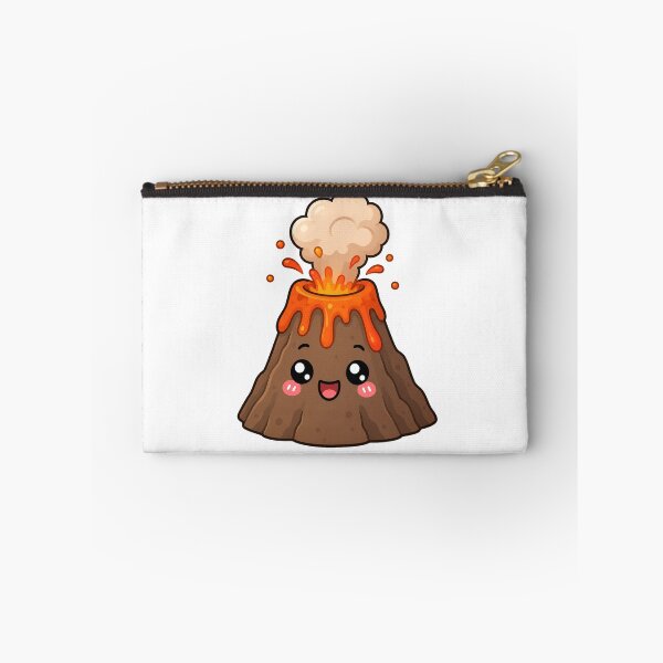 Item preview, Cute Kawaii Volcano Happy Lava Eruption Cartoon Design designed and sold by Seculinator.