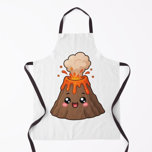 Item preview, Cute Kawaii Volcano Happy Lava Eruption Cartoon Design designed and sold by Seculinator.