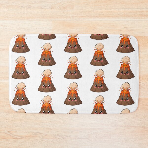 Item preview, Cute Kawaii Volcano Happy Lava Eruption Cartoon Design designed and sold by Seculinator.