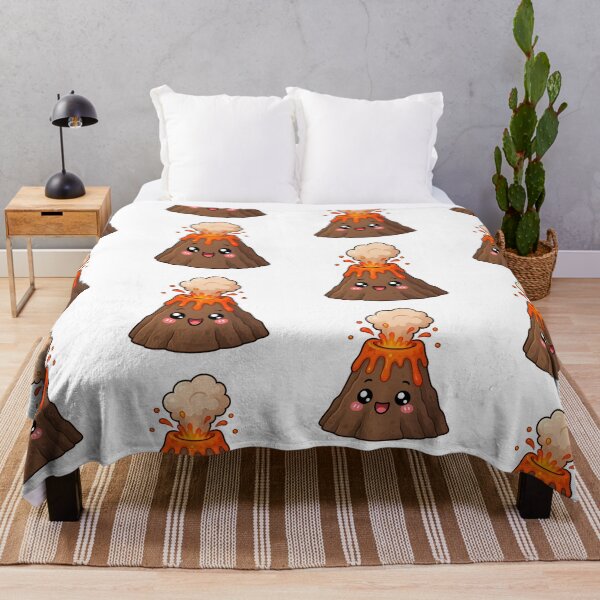 Item preview, Cute Kawaii Volcano Happy Lava Eruption Cartoon Design designed and sold by Seculinator.
