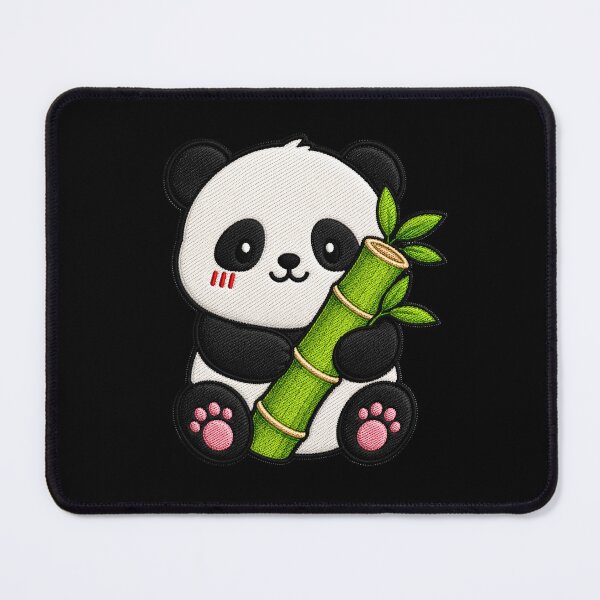 Item preview, Happy Panda Holding Bamboo designed and sold by ColorSplash123.