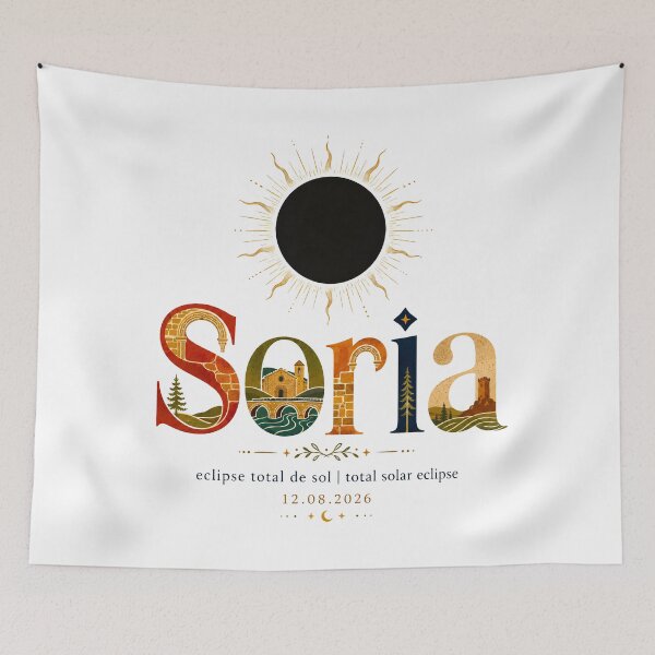 Item preview, Soria Total Solar Eclipse 2026 designed and sold by Beyond Destinations.