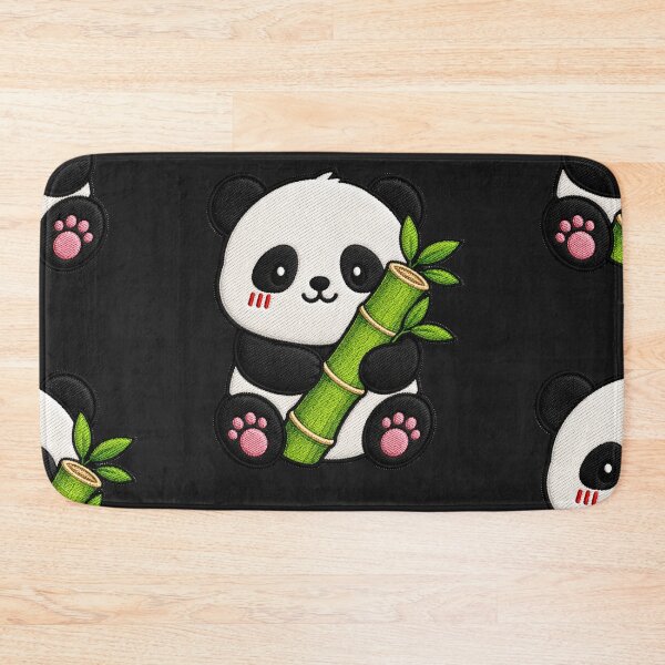 Item preview, Happy Panda Holding Bamboo designed and sold by ColorSplash123.