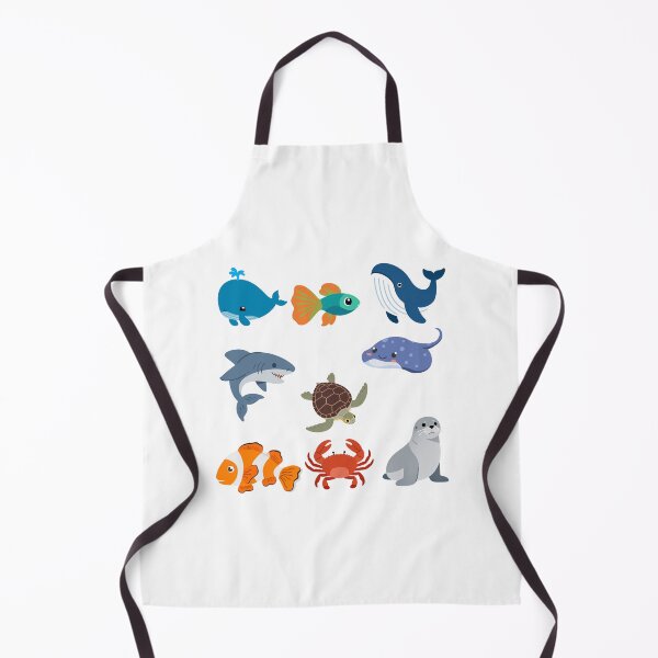 Item preview, Cute Cartoon Sea Animals Collection | Kawaii Ocean Life Illustration | Marine Animal Clipart designed and sold by MakeMemoryStore.