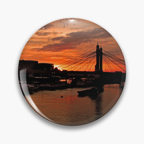 Item preview, Albert Bridge River Thames London Sunset designed and sold by AndyEvansPhotos.