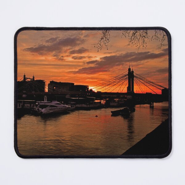 Item preview, Albert Bridge River Thames London Sunset designed and sold by AndyEvansPhotos.