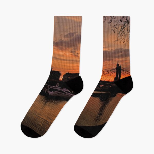 Item preview, Albert Bridge River Thames London Sunset designed and sold by AndyEvansPhotos.