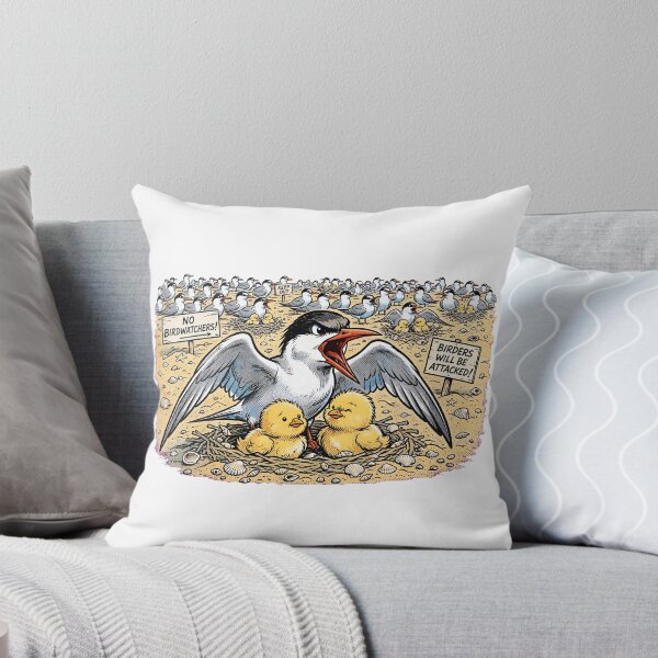 Item preview, No Birdwatchers Birdwatchers will be attacked Stay Away Birdwatching Pun Angry Tern Twitcher Funny Gift designed and sold by Neurospicy Trolls.