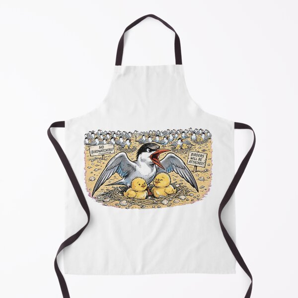 Item preview, No Birdwatchers Birdwatchers will be attacked Stay Away Birdwatching Pun Angry Tern Twitcher Funny Gift designed and sold by Neurospicy Trolls.