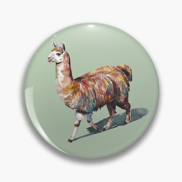 Item preview, Watercolor Llamas over Sage Green designed and sold by Lidra Zehcnas.