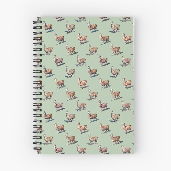 Item preview, Watercolor Llamas over Sage Green designed and sold by Lidra Zehcnas.