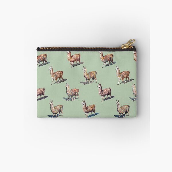 Item preview, Watercolor Llamas over Sage Green designed and sold by Lidra Zehcnas.