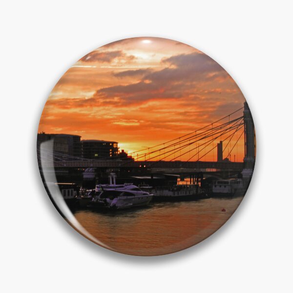 Item preview, Albert Bridge River Thames London Sunset designed and sold by AndyEvansPhotos.