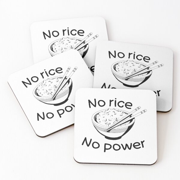 Item preview, No rice No power (Black and white) designed and sold by HungarianSailor.