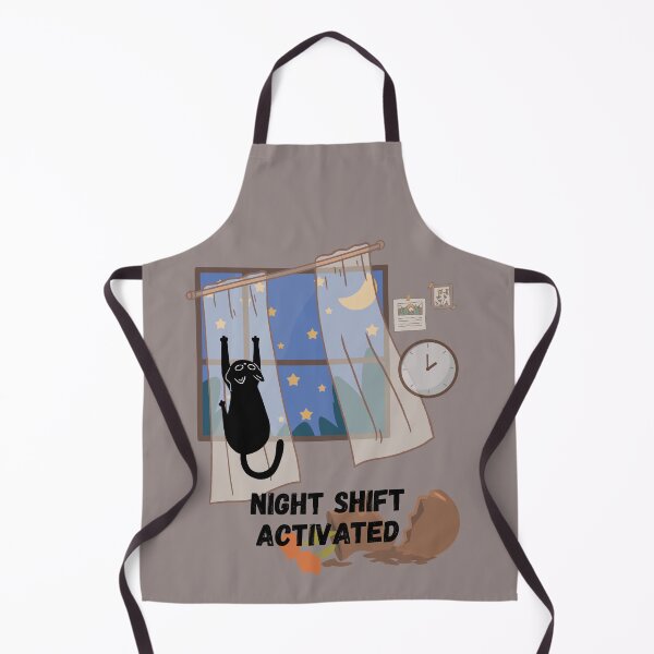 Item preview, Funny Cat Art - Night Shift Activated 2 AM Cat Meme designed and sold by AhmadAnnaPrints.