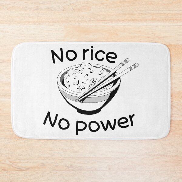 Item preview, No rice No power (Black and white) designed and sold by HungarianSailor.