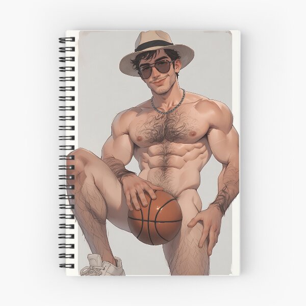 Item preview, Muscular Bearded Athlete with Basketball – Stylized Male Portrait Illustration designed and sold by ZhivanCrimson.