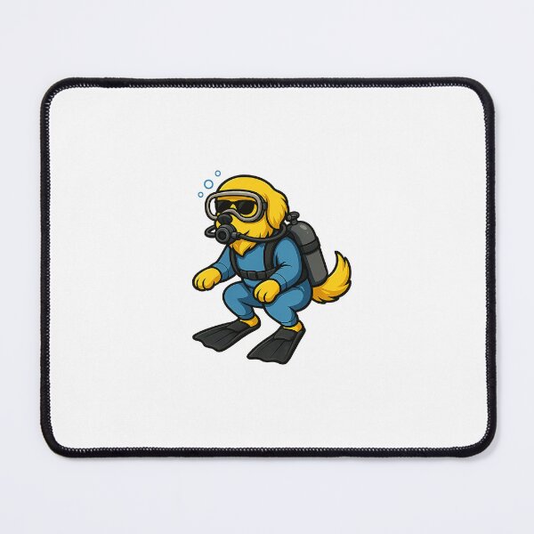 Item preview, Scuba Diver Napkin designed and sold by NapkinStuff.