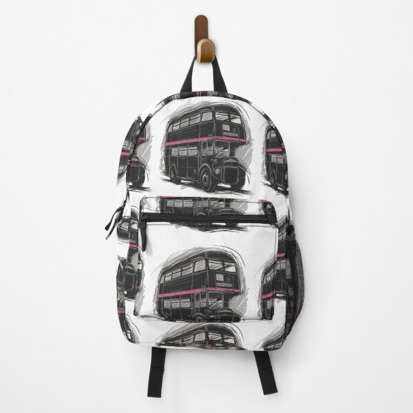 Item preview, Hand-Drawn London Double Decker Bus Sketch | Modern British Urban Art designed and sold by Globalcitytees.