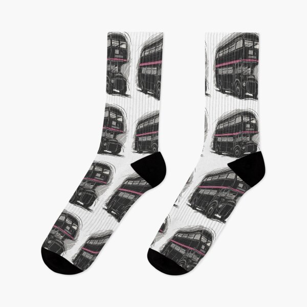 Item preview, Hand-Drawn London Double Decker Bus Sketch | Modern British Urban Art designed and sold by Globalcitytees.