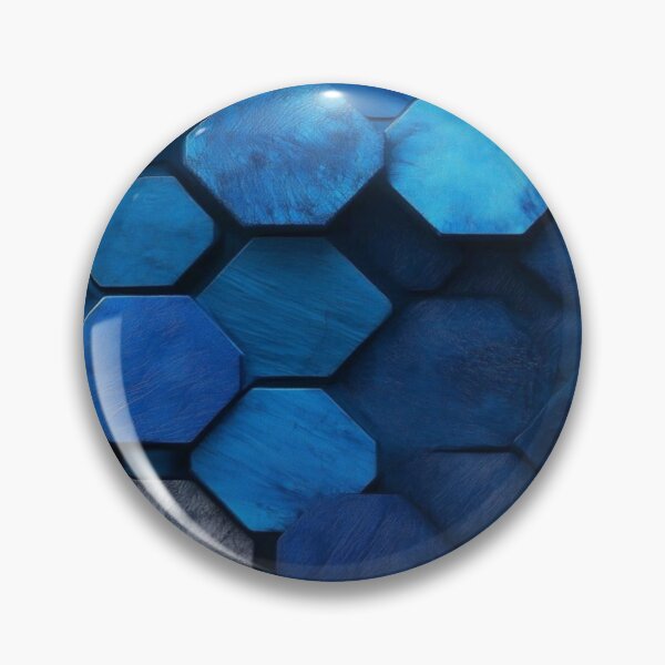 Item preview, Blue Hexagon Geometric Pattern Artwork  designed and sold by NivyasArtistry.