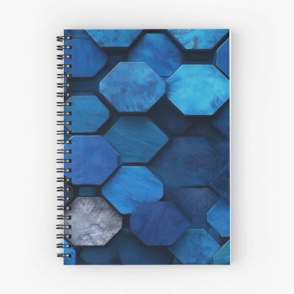 Item preview, Blue Hexagon Geometric Pattern Artwork  designed and sold by NivyasArtistry.