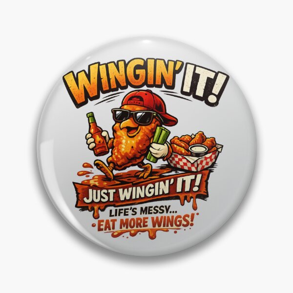 Item preview, Wingin' It Funny Chicken Wings - Food Lover designed and sold by SidTastic .