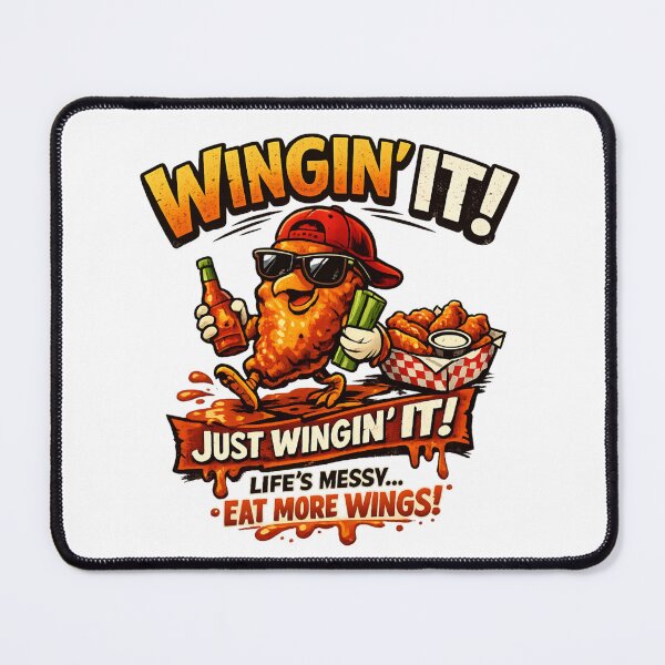 Item preview, Wingin' It Funny Chicken Wings - Food Lover designed and sold by SidTastic .